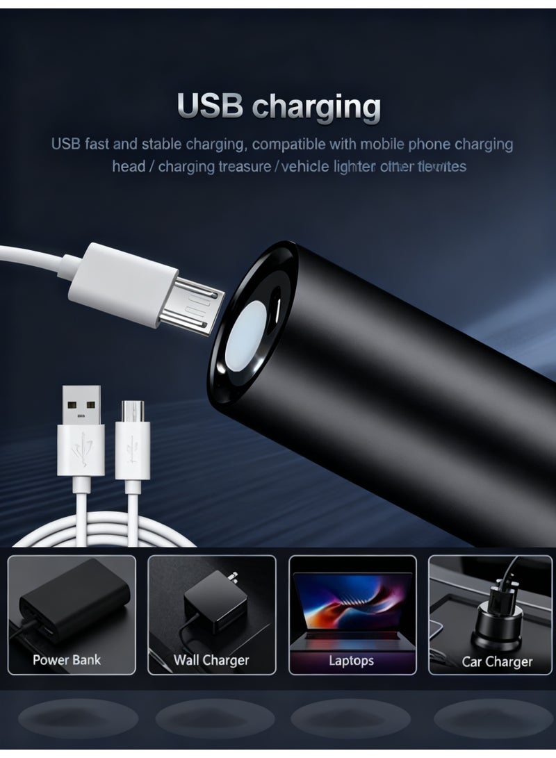 Crownity Rechargeable 365nm UV Flashlight(2pcs), Black Light for Pet Urine Detection, Scorpion Hunting, Mold & Fungus, Cat Ringworm - Portable UV LED Torch Light for Home & Outdoor Use - Image 3